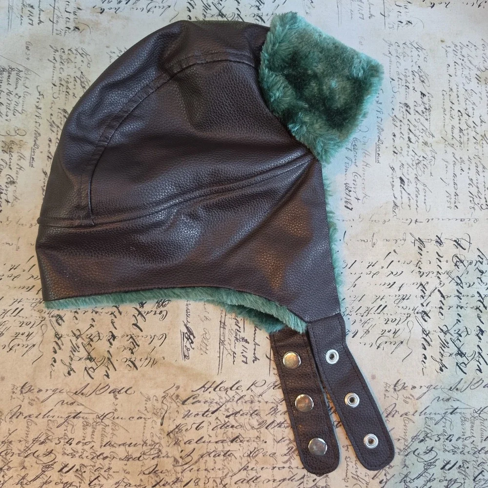 National Lampoon Cousin Eddie Trapper Hat Men's One Size Brown w/ Green Trim
